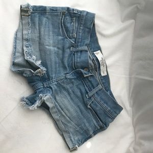 Abercrombie & Fitch cuff cut off Denim shorts